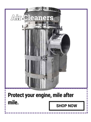 Truck air breather for semi trucks and big rigs to protect engine from contaminants