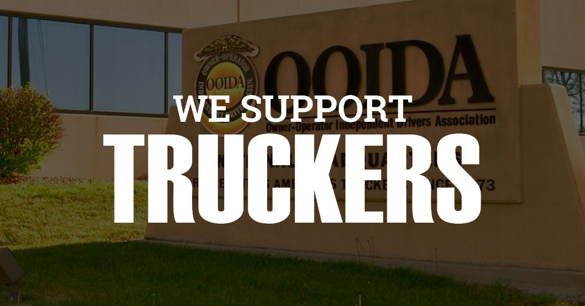 We Support Truckers banner linking to 4 State Trucks page highlighting the company’s support for the trucking community