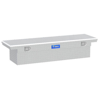 Bright Diamond Plate Aluminum Crossover Truck Tool Box- 69 X 20 X