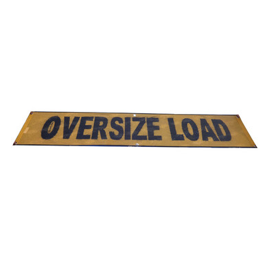 18 X 84 Inch Yellow Vinyl Wide Oversized Load Sign - 4 State Trucks