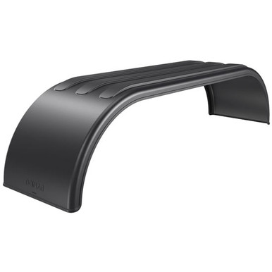 53.74 Inch Black Poly Super Single Full Radius Fender - 4 State Trucks