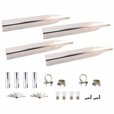 Minimizer MI4020, MIN9020, MINTR4020 Silver Mirror Finish Bolt-On Full  Fender Mounting Brackets