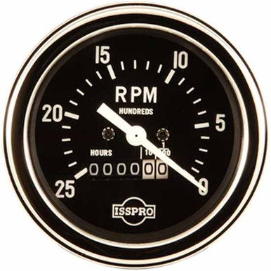 3.375 Inch Electric Speedometer 0-100 MPH W/ Odometer, Black Face, White  Pointer, Black Bezel - 4 State Trucks