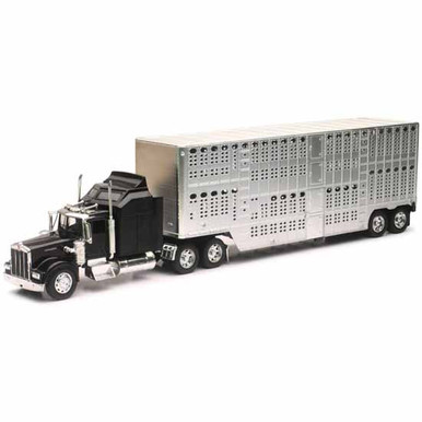 Camión Kenworth W900 1/32 Con Grúa Para Transporte De Madera – Modelo Detallado Para Coleccionistas