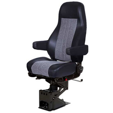 Bostrom Wide Ride+Serta® High Back Truck Seat in Black Ultra-Leather with  Driver Swivel & Dual Arms