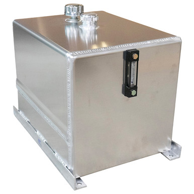 Merritt 30 Gallon Vertical Hydraulic Tank Aluminum Mounts Between Legs Of Cab Rack