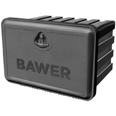 Bawer 18 X 18 X 48 Inch Black Powder-Coated Steel Tool Box With Single Door  - Elite Truck Accessories