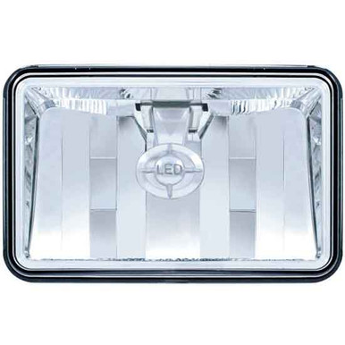 United Pacific 18 High Power 4x6 LED Rectangular Light With Position Light - Black