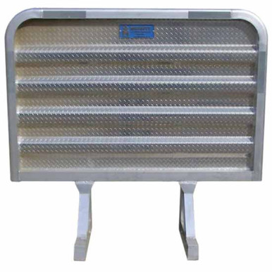 キャディラック Single Door Cab Rack - Diamond Plate Aluminum 68 x 80 Inch