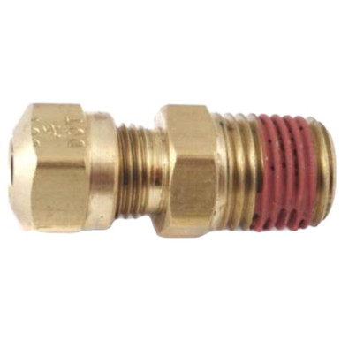 2PK Brass Compressor Plumbing 1/4 Compression Tube Nut W/ Ferrule