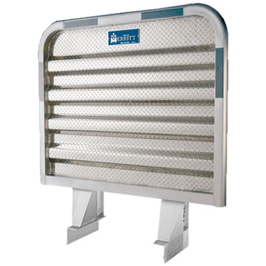 キャディラック Single Door Cab Rack - Diamond Plate Aluminum 68 x 80 Inch