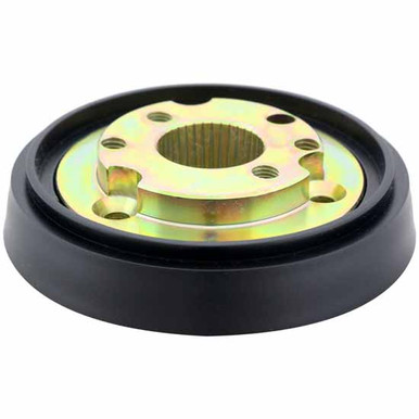 QYMOPAY 14in Universal Wooden Racing Steering Wheel, Six Hole Bolt Steering Wheel