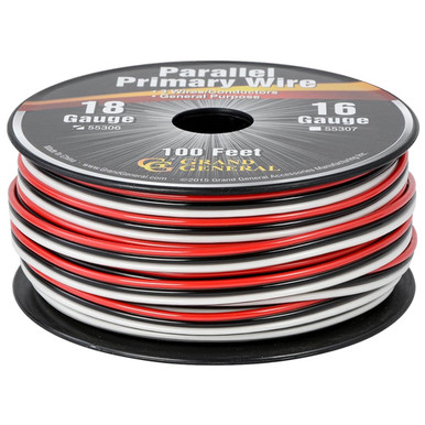 18 Gauge Parallel Primary 3 Wire Roll - 100 Ft - 4 State Trucks