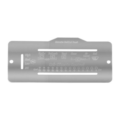 Stainless Steel AC Control Plate With Slider Openings For Peterbilt 375 ...