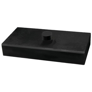 Spring Riser-Spacer Block 7 X 2.5 X 1 Inch W/ 5/8 Inch Center Post