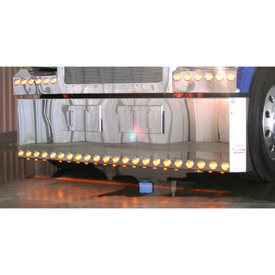 Peterbilt 389 Heavy Duty Chrome Bumper with Tow Hole Boxed End