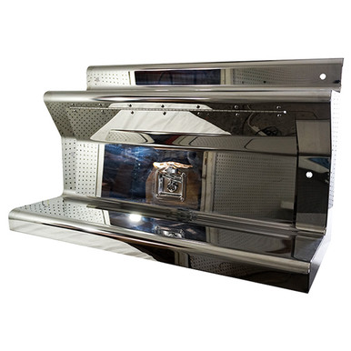 Roadworks Stainless Steel Retro Advanced Cab Entry Battery Box- 40