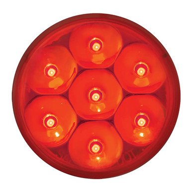 2 Inch Round Low Profile Pearl LED Sealed Marker Light Kit With Grommet ...