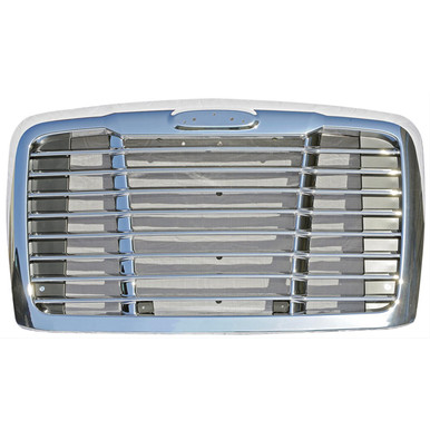 2018+ Freightliner Cascadia Grille with Bug Screen - Chrome