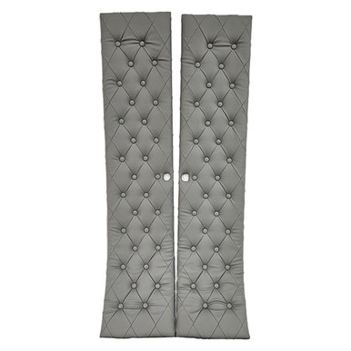 86 Inch Quilted Diamond Vinyl W/ Buttons Closet Door Covers For ...