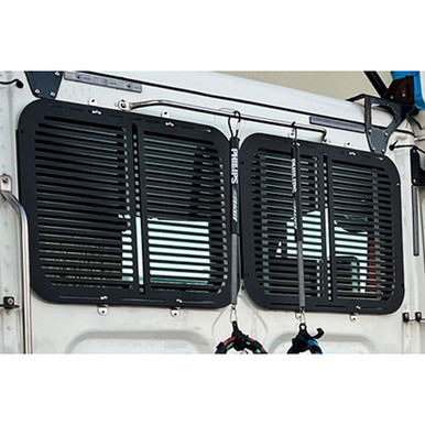 Stealth Black Steel Window Guard For Freightliner Cascadia - 4 State Trucks