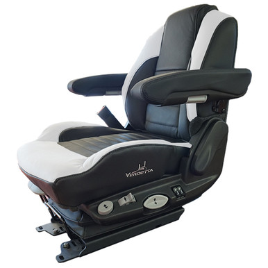 Heritage Silver Brown Tufftex Cloth High Back Seat W/ 20 Inch
