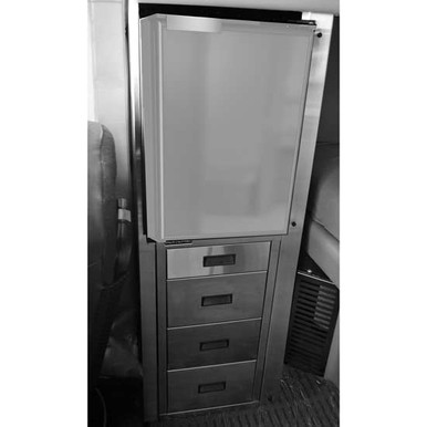 Brushed Stainless 1 Drawer Cabinet W/ Refrigerator Mount & Microwave For  Peterbilt 379 Driver Side - Elite Truck Accessories