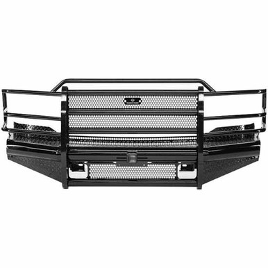 Matte Black LED Bull Bar Grille Guard For 2006-2008 Dodge Ram 1500 - With Skid Plate