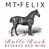 Bulle Rock is our proprietary blend of three grapes of which (i) is barrel aged for nine months on medium + French Oak (ii) anothe on American Oak; and (iii) stainless steel fermentated grape.  The result is a full body reserve red wine with aromas of cocoa and coffee with notes of wildberry.