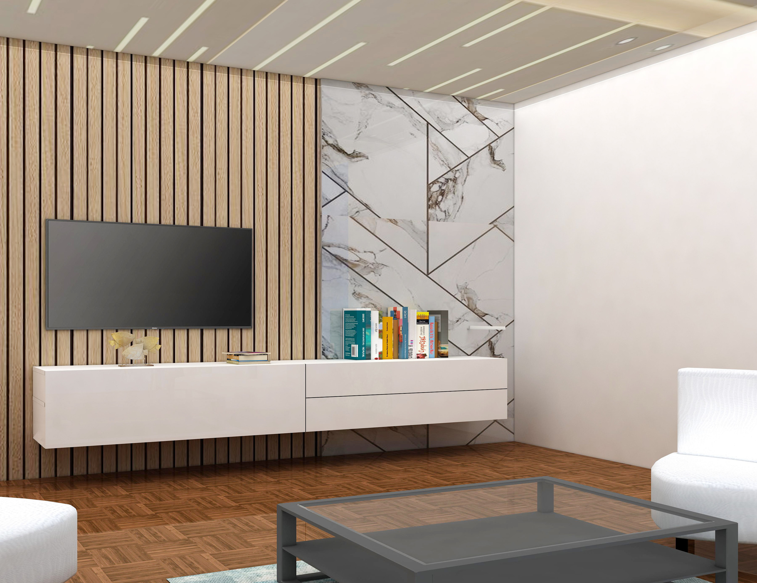 Buy Gold Coast Floating TV Entertainment Unit Online Just Modern