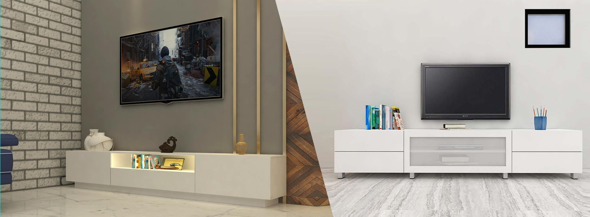 TV Cabinet, Custom Modern TV Stand/Console For Sale