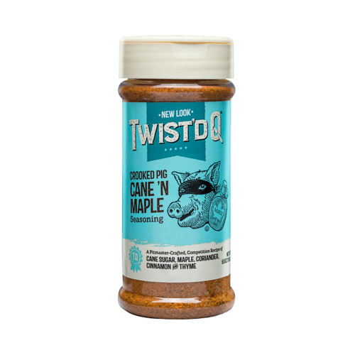 Twist'd Q 'Crooked Pig Cane N’ Maple' Seasoning - 187g (6.6oz)