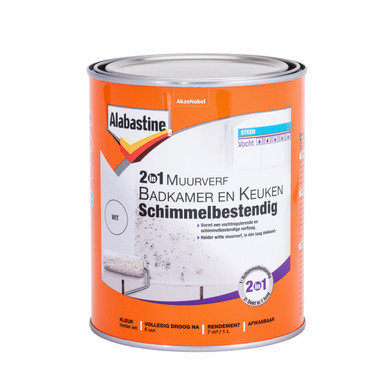 Alabastine 2in1 Muurverf Badkamer en Keuken