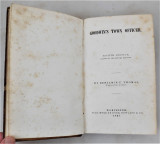 GOODWIN'S TOWN OFFICER, by Benjamin F. Thomas, 1837, Commonwealth regulations.
