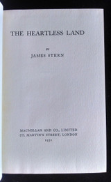 THE HEARTLESS LAND 1932 James Stern 1st Edition Short Story Fiction Very Scarce