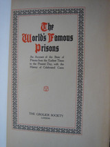 ENGLISH PRISONS [Vol 3], by Major Arthur Griffiths - c.1910 [Ltd Ed - Grolier]