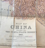 MAP OF CHINA PREPARED FOR THE CHINA INLAND MISSION, by Emil Bretschneider & Edward Stanford - 1905
