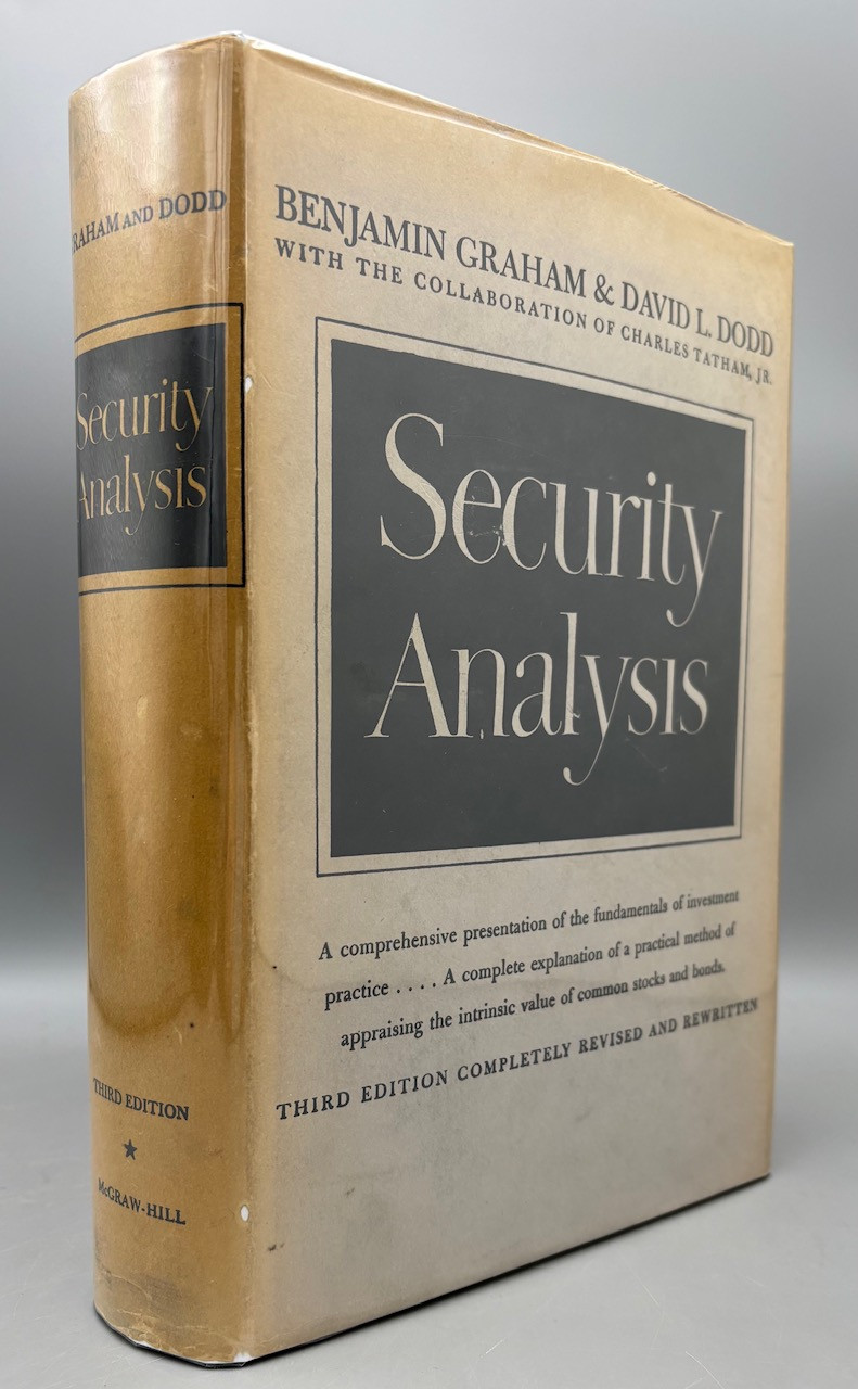 SECURITY ANALYSIS: PRINCIPLES AND TECHNIQUE, by Benjamin Graham