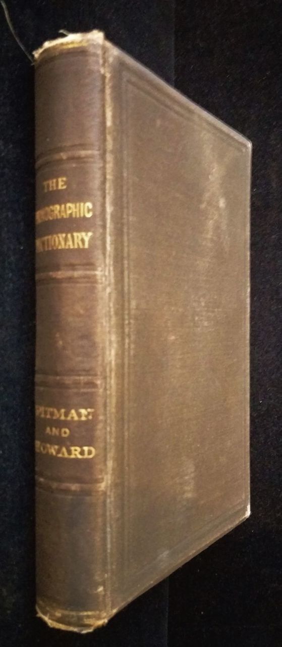 1883 THE PHONOGRAPHIC DICTIONARY Pitman & Howard 1st Ed Shorthand Stenogrpahy