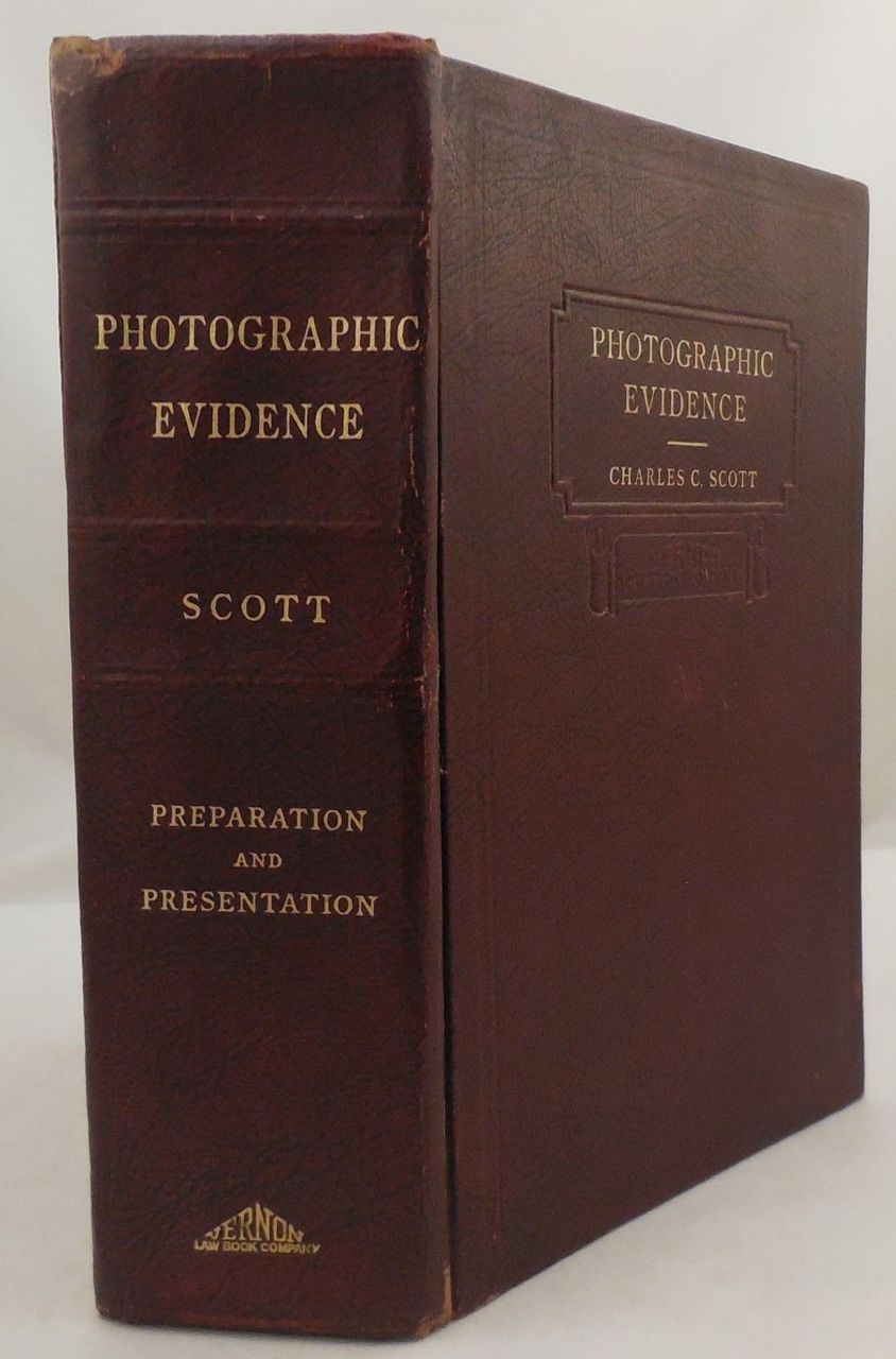 1st Ed PHOTOGRAPHIC EVIDENCE:Prep&Present, Charles Scott - 1942 court forensics