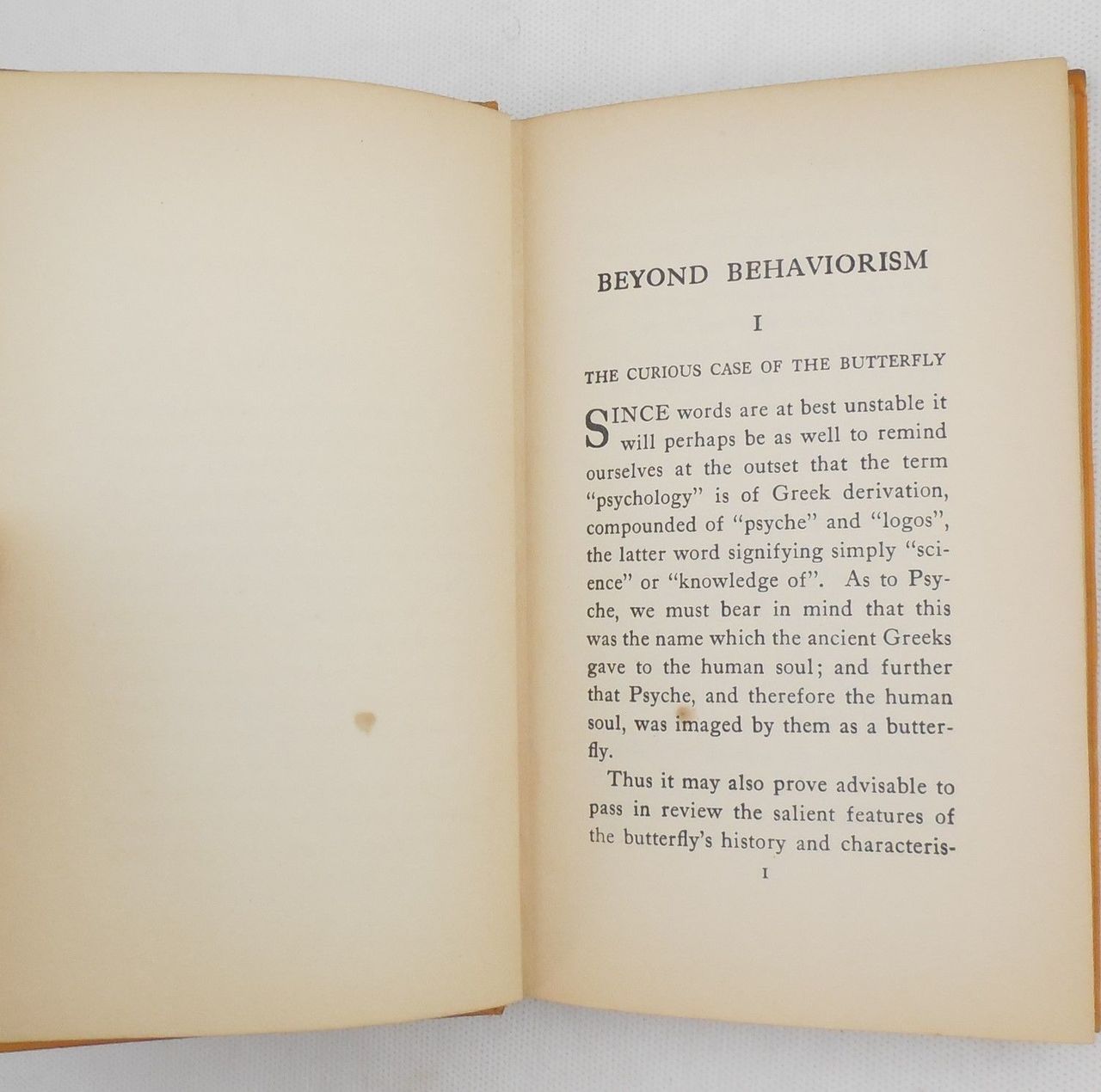 BEYOND BEHAVIORISM: THE FUTURE OF PSYCHOLOGY, by Robert Courtney - 1927 ...