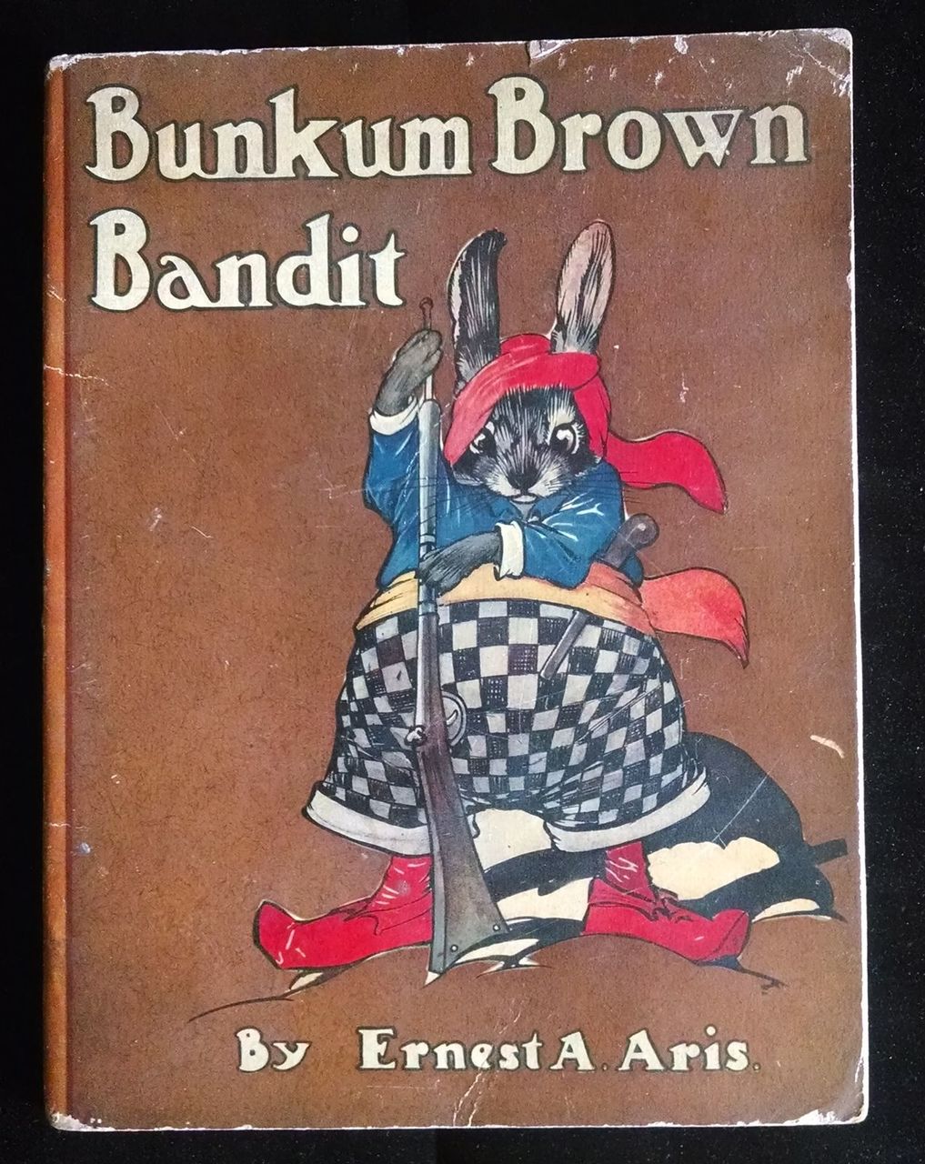 BUNKUM BROWN BANDIT Aris Childrens Illustrated Color Rabbit Animals Scarce