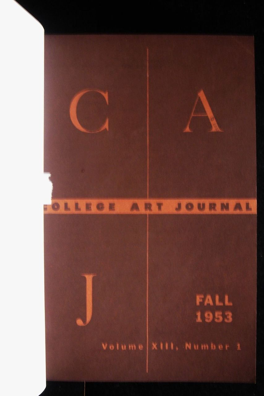 COLLEGE ART JOURNAL 1953-1955 CAA 8 Vol. Hardbound art history criticism theory