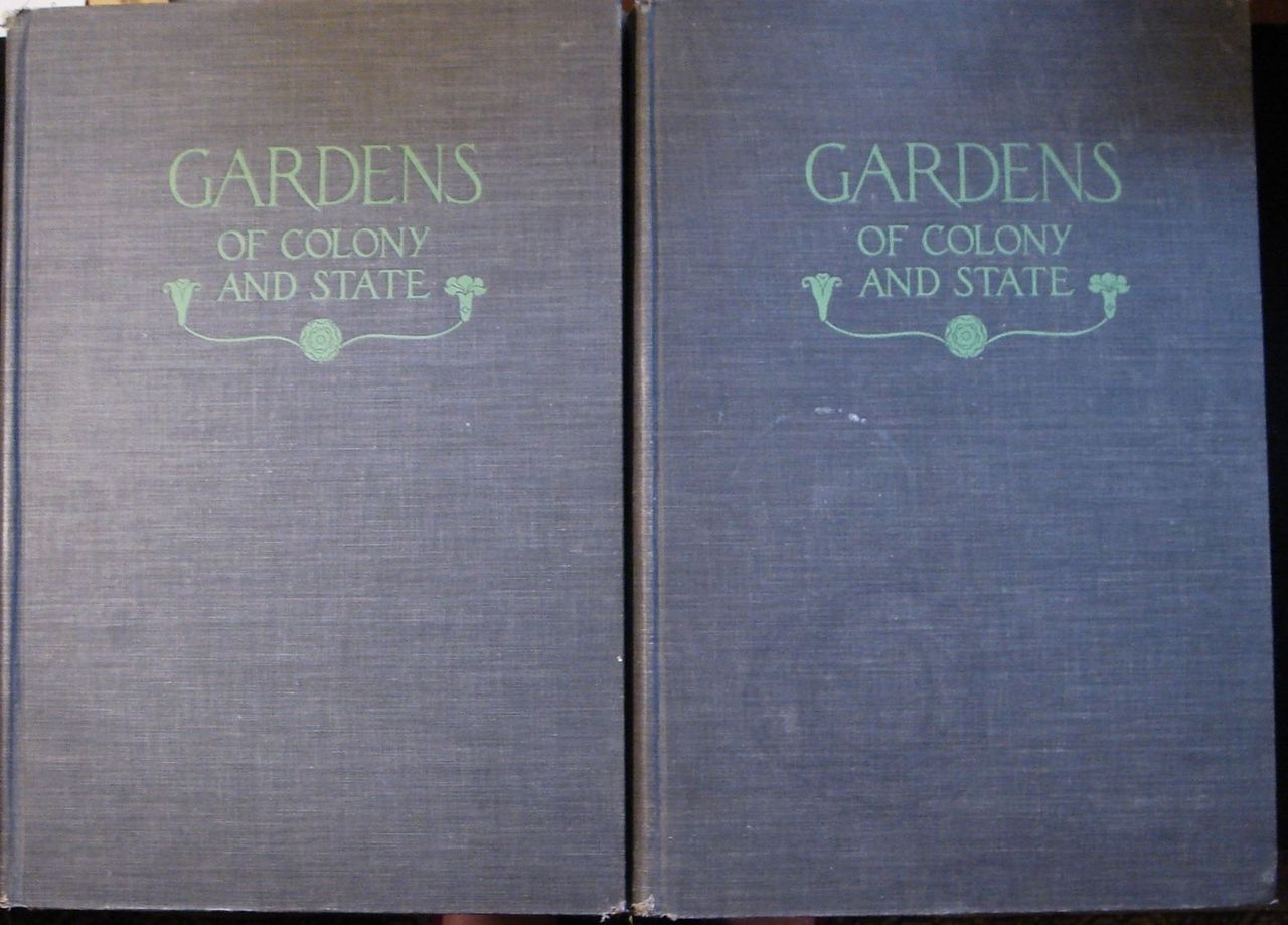 GARDENS OF COLONY AND STATE, Vols. 1 & 2, by Alice B. Lockwood - 1931 [1st Ed]