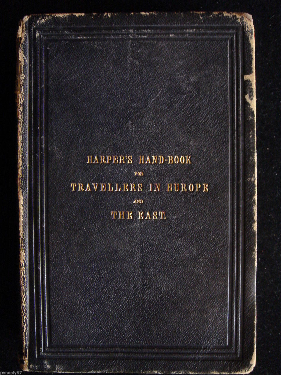 Harper's Hand-book for Travellers in Europe and the East Antique Book with Map