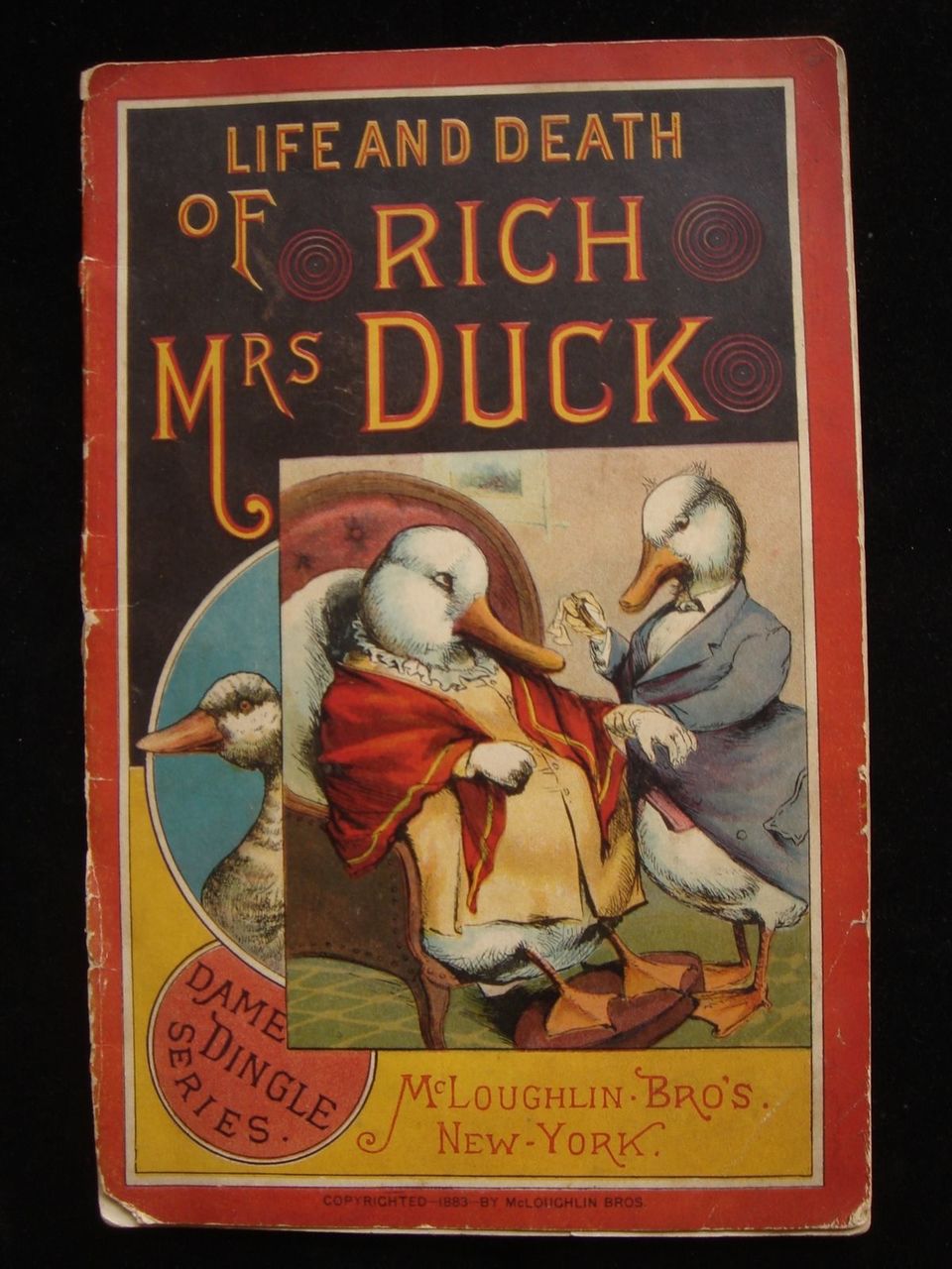 Life and Death of RICH MRS DUCK Dame Dingle Series Lithos Children's Book 1883