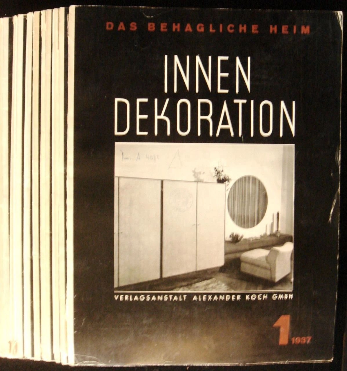 MidCentury Modern Interior Decor INNEN DEKORATION Das Behagliche Heim 1937 VG