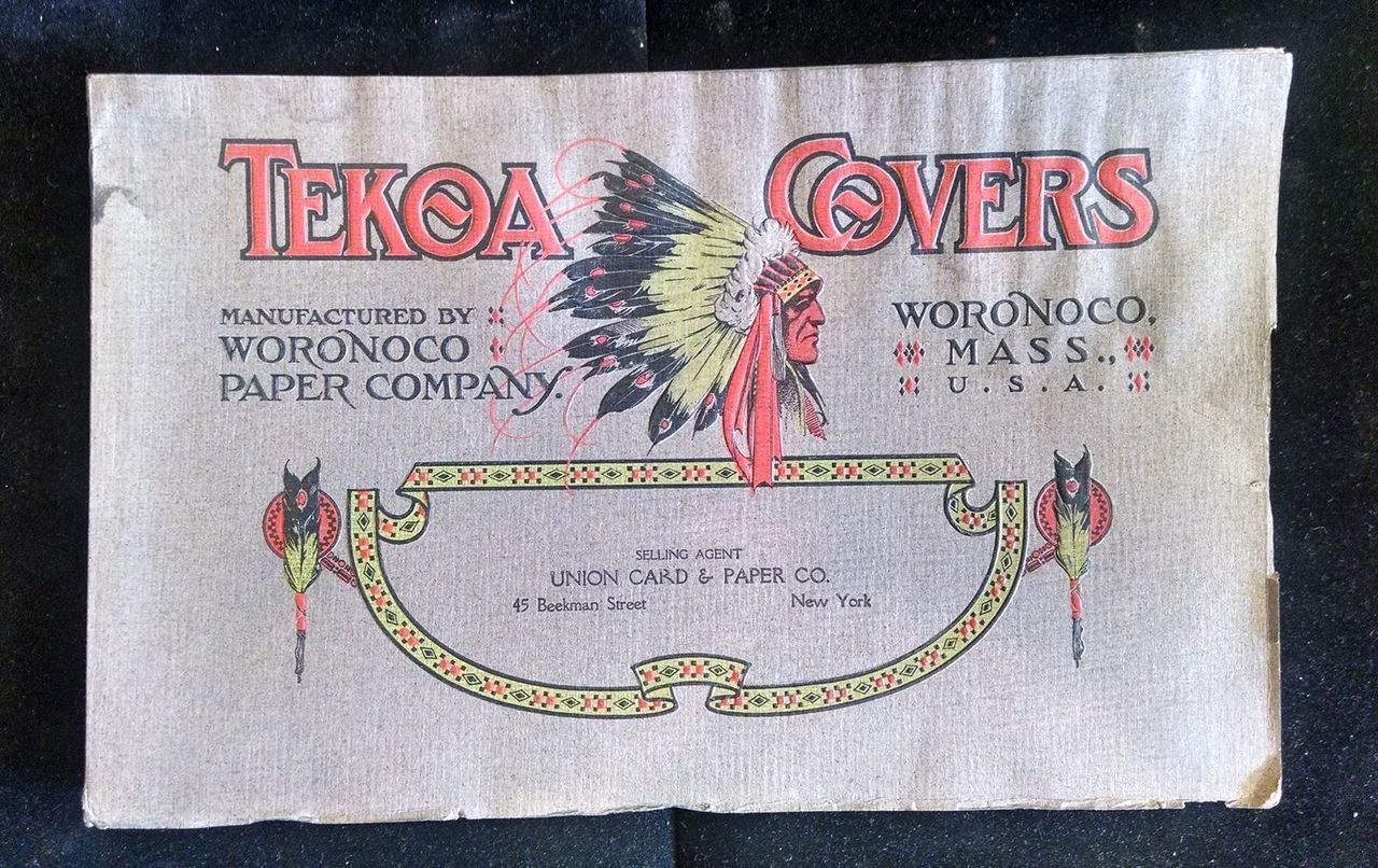 TEKOA COVERS, by Woronoco Paper Company - 1907