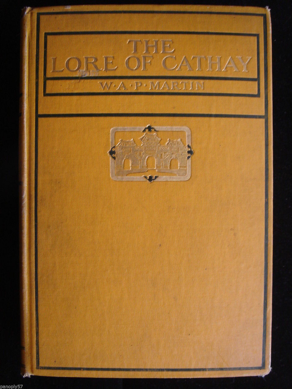 THE LORE OF CATHAY W.A.P. Martin Antique 1901 Bookplate Ex Libris