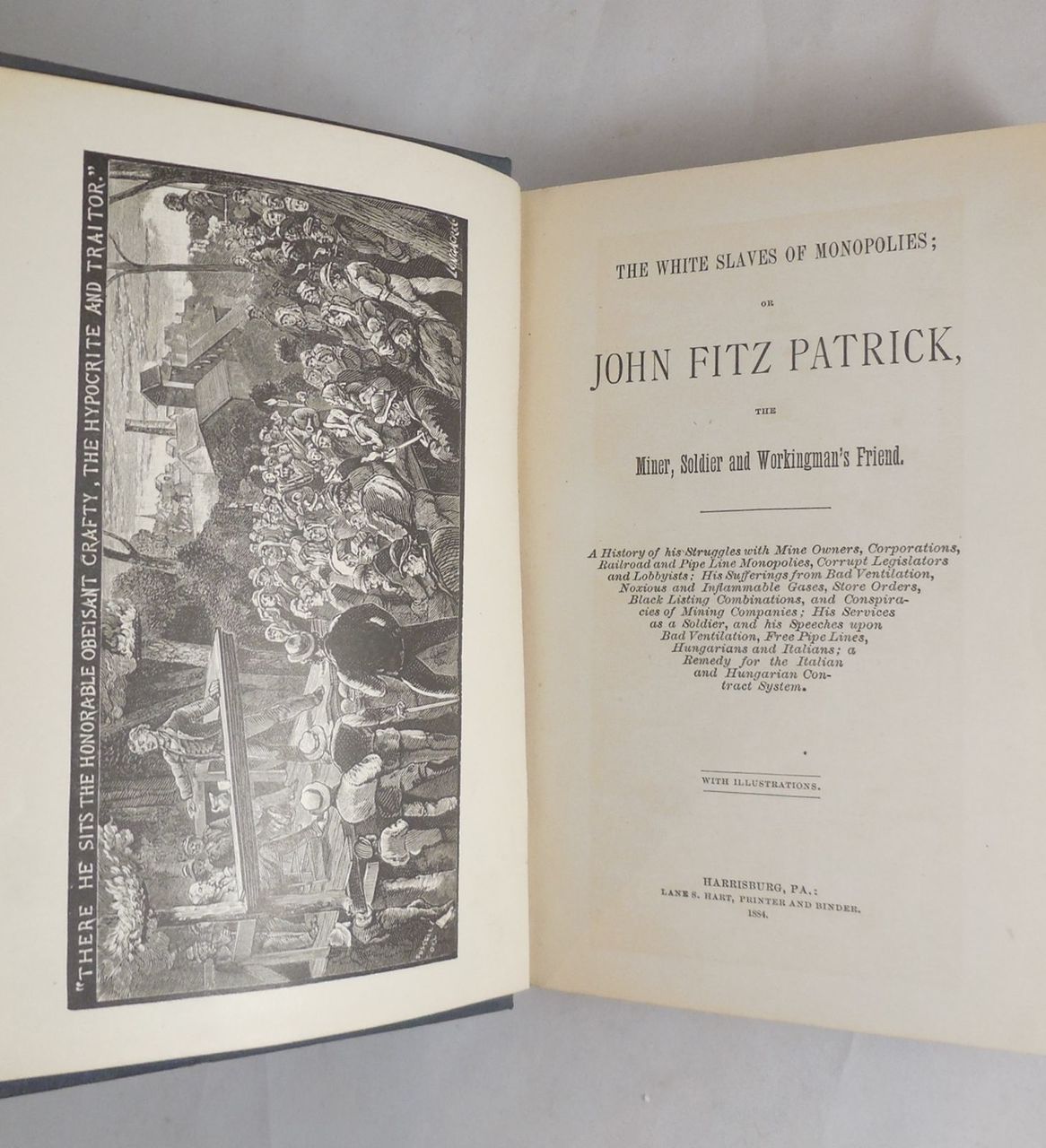 The White Slaves of Monopolies - 1884 [1st Edition] John Fitz Patrick
